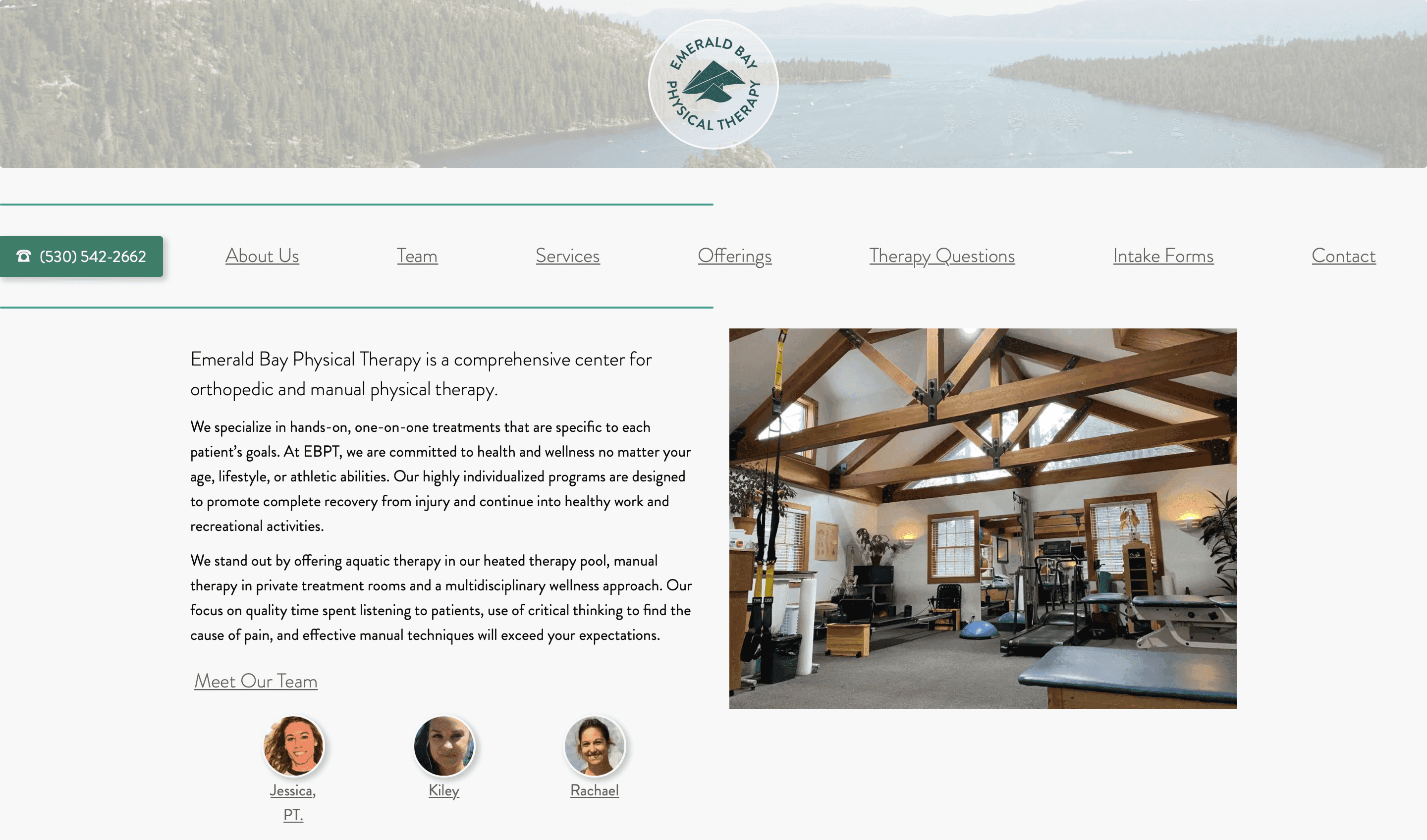emerald bay physical therapy website